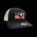 Richardson 112 South Carolina 843 Patriotic Performance Trucker Hat