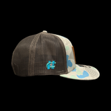 Richardson Genuine Leather Patriotic Saltwater Duck inCamo Trucker Hat