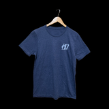 Palmetto Moon Heather Navy Distressed Flag Tee