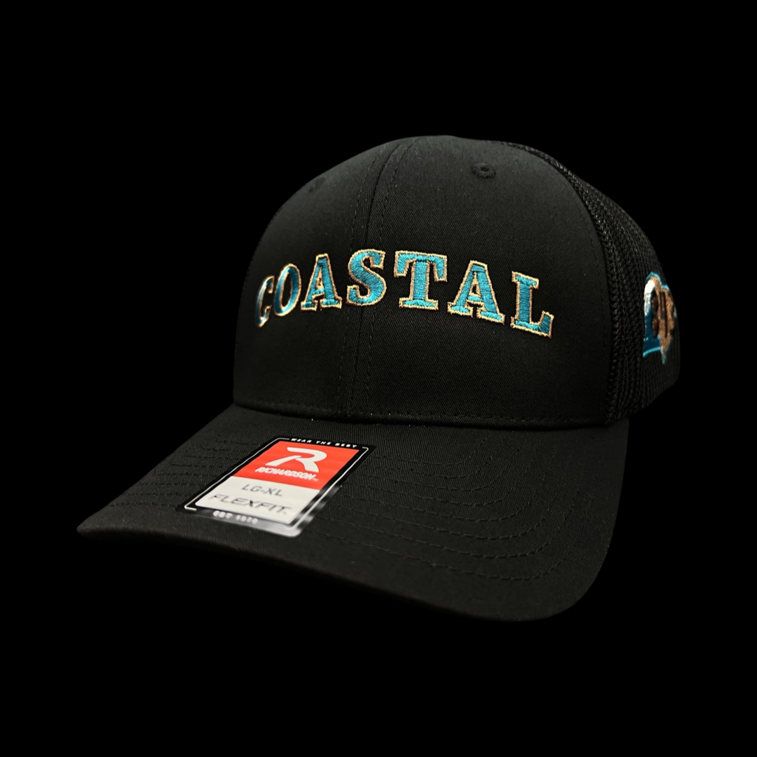 Richardson 110 Fitted Coastal 843 Midnight Black Hat – Hometown Colors