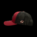 Richardson 112 Garnet and Black Palmetto Moon Performance Trucker Hat
