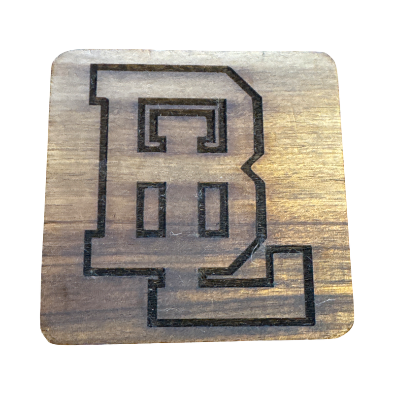 BL Panther 4" Acacia Wood Coaster Set