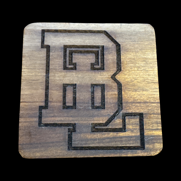 BL Panther 4" Acacia Wood Coaster Set