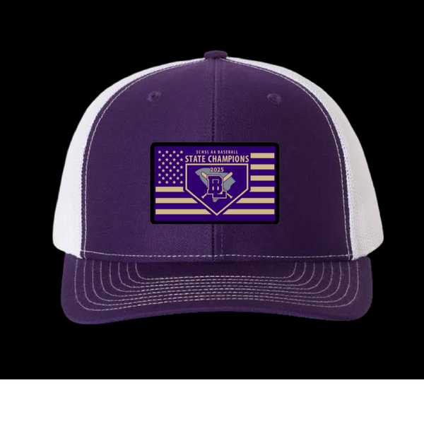 PRE-SALE STARTS JULY 11TH @ 10AM: Batesburg-Leesville Baseball 2025 State Champions Limited Edition Hat