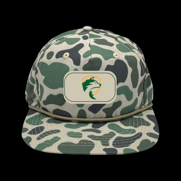 PRE-SALE: Old School Flatbill Camo Tall Pines Timberwolves 803 Special Edition Performance Hat
