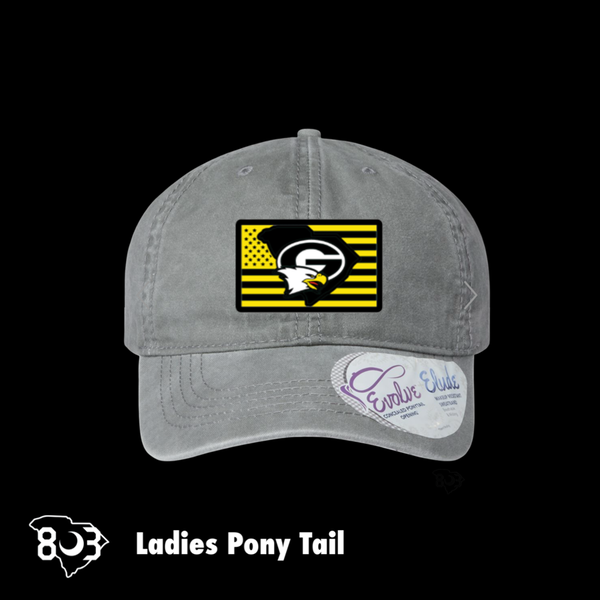 Gray Collegiate 803 War Eagle Nation Ladies Pony Tail Hat