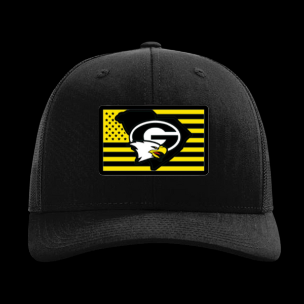 Gray Collegiate 803 War Eagle Nation Midnight Trucker Hat