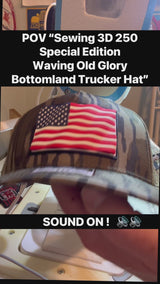 Richardson 112 3D Old Glory Waving Red White Blue Trucker Hat